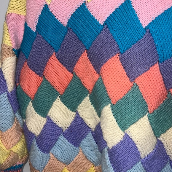 VINTAGE COLORFUL SWEATER - Picture 7 of 14